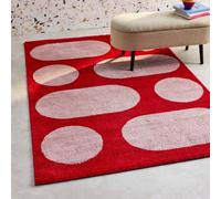 Sweeek - Joyce Red Indoor Rug Modern Pattern 120 X 160 Cm