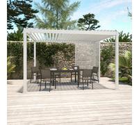 Sweeek - Louver Panel Aluminium 130Cm For Triomphe Pergola White