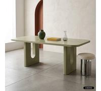 sweeek Matte finish dining table seats 8 in Green swe reen