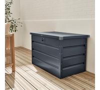 Sweeek - Metal Garden Box 600L Dallas Anthracite 99X61X62 Cm