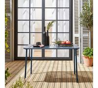 sweeek Metal garden table for 4 people in Dark Blue sweeek Dark Blue