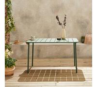 sweeek Metal garden table for 4 people in Green sweeek Green