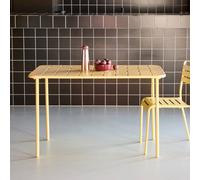 sweeek Metal Garden Table For 4 People in Yellow sweeek Yellow