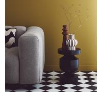 Sweeek - Metal Side Table Black 30.5X30.5X43.5 Cm - Alma