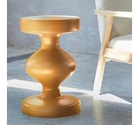 Sweeek - Metal Side Table Mustard Yellow 29.5X29.5X48.5 Cm - Hawa