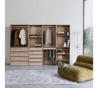 sweeek Modular wardrobe kit 4 elements wood decor in Beige swe eige
