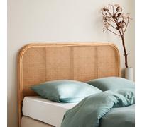 Sweeek - Natural Rattan And Cane Headboard Natural 140X3X110 Cm - Sumatra