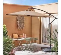 sweeek Offset Round Parasol 300cm in Beige swe eige