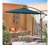 Sweeek - Offset Round Parasol 300Cm Hardelot Duck Blue