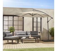 sweeek Offset Round Parasol 350cm in Beige swe eige