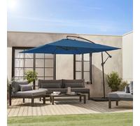 sweeek Offset Square Parasol 3x3m in Duck Egg Blue swe uck Egg Blue