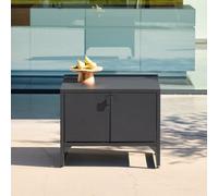 Sweeek - Outdoor Kitchen Steel 2 Doors L80Cm Black - Kea