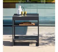 Sweeek - Outdoor Kitchen Steel 2 Shelves L80Cm Black - Kea