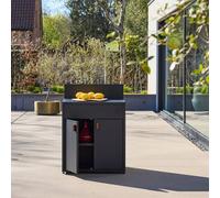 sweeek Outdoor steel kitchen 2 doors L80cm in Black swe lack