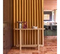 sweeek Oval console with 2 levels acacia wood in Beige swe eige
