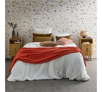 Sweeek - Pair Of Bedside Tables With 2 Sliding Doors Legacy Natural 40X40X70 Cm