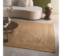 sweeek Rectangular indoor jute rug, natural | Size: 200 cm x 290 cm sweeek Natural 200 cm x 290 cm