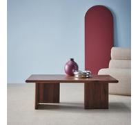 Sweeek - Rectangular Mdf Coffee Table Tilos Walnut Effect 110X60X36 Cm