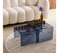 sweeek Rectangular & square nesting tables tempered glass in Grey swe rey