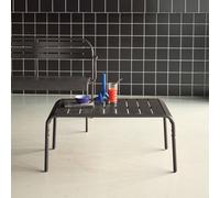 Sweeek - Rectangular Steel Garden Coffee Table Anthracite 90X50X40 Cm - Amelia