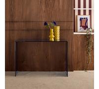 sweeek Rectangular tempered glass console in Grey swe rey