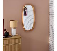 sweeek Rectangular wooden mirror in Light Brown | Size: 120 cm sweeek Light Brown 120 cm