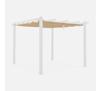 Sweeek. Replacement 3X3M Pergola Canopy Roof Condate Beige