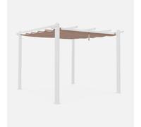 sweeek Replacement 3x3m Pergola Canopy Roof in Medium Beige sweeek Medium Beige