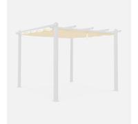 Sweeek. Replacement 3X3M Pergola Canopy Roof Condate Off-White