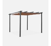 sweeek Replacement 3x3m Pergola Canopy Roof in Medium Beige sweeek Medium Beige