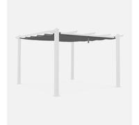 Sweeek. Replacement 3X4M Pergola Canopy Roof Condate Grey