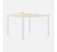 Sweeek. Replacement 3X4M Pergola Canopy Roof Condate Off-White