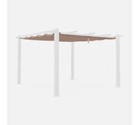 sweeek Replacement 3x4m Pergola Canopy Roof in Medium Beige sweeek Medium Beige