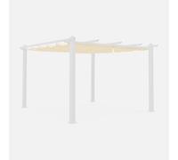 sweeek Replacement 3x4m Pergola Canopy Roof in White sweeek White