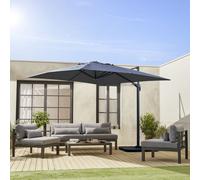 Sweeek - Replacement Canopy For 3X3M Parasols Falgos Grey 296X296X296 Cm
