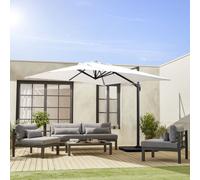 Sweeek - Replacement Canopy For 3X3M Parasols Falgos Off-White 296X296X296 Cm