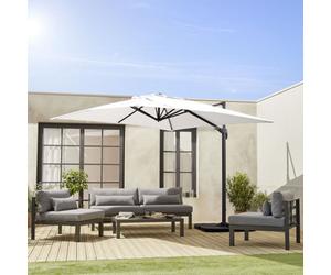 Sweeek - Replacement Canopy For 3X3M Parasols Falgos Off-White 296X296X296 Cm