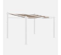 Sweeek - Replacement Canopy Roof For 3X4M Murum Pergola Murum Beige-Brown