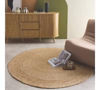 sweeek Round jute indoor rug, natural | Size: 160 cm diameter sweeek Natural 160 cm diameter