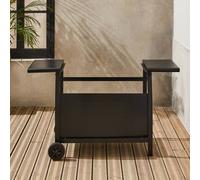 sweeek Serving Cart For Porthos 4-burner Steel Griddle in Black swe lack