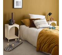 sweeek Set Of 2 Bedside Tables Industrial-style Steel in Beige swe eige