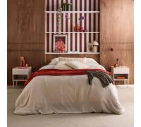 sweeek Set of 2 bedside tables metal & wood decor 1 door 1 niche in Beige swe eige