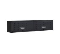 sweeek Set of 2 high storage cabinets for garages in Black swe lack