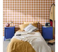 sweeek Set of 2 industrial bedside tables, 1 door in Blue swe lue