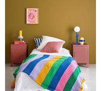 sweeek Set of 2 industrial bedside tables, 1 door in Terracotta sweeek Terracotta