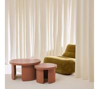 sweeek Set of 2 round nesting coffee tables in Terracotta sweeek Terracotta