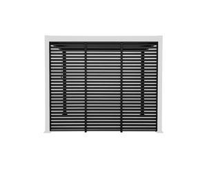 sweeek Set of 3 louvers 100cm for bioclimatic pergola Triomphe 3x3m V2 3x4m in Dark Grey swe ark Grey
