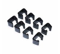 sweeek Set of 8 connectors for garden sofa set in Black swe lack