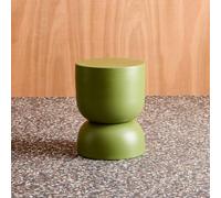Sweeek - Side Table End Table Metal Bedside Table Diam.32 X H42Cm Madi Green 32X32X42 Cm