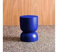 Sweeek - Side Table End Table Metal Bedside Table Diam.32 X H42Cm Madi Blue 32X32X42 Cm